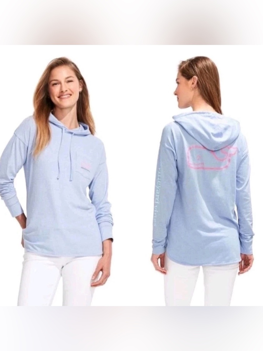 Vineyard Vines • Edgartown Long Sleeve Hooded Whale Tee